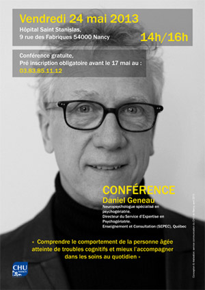 conférence de Daniel geneau le 24 mai 3013
